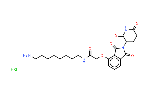 MC854443 | 2415263-07-7 | N-(8-aminooctyl)-2-[2-(2,6-dioxo-3-piperidyl)-1,3-dioxo-isoindolin-4-yl]oxy-acetamide;hydrochloride