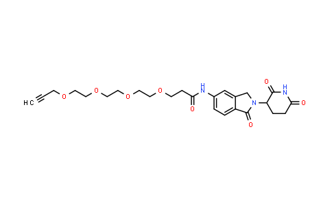 2940939-27-3 | N-[2-(2,6-dioxo-3-piperidyl)-1-oxo-isoindolin-5-yl]-3-[2-[2-(2-prop-2-ynoxyethoxy)ethoxy]ethoxy]propanamide