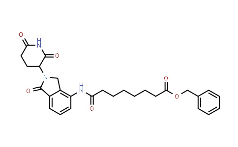 MC854510 | 2380273-98-1 | benzyl 8-[[2-(2,6-dioxo-3-piperidyl)-1-oxo-isoindolin-4-yl]amino]-8-oxo-octanoate