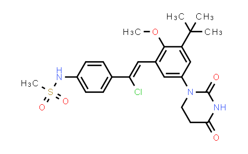 MC854511 | 1132935-89-7 | N-[4-[(Z)-2-[3-tert-butyl-5-(2,4-dioxohexahydropyrimidin-1-yl)-2-methoxy-phenyl]-1-chloro-vinyl]phenyl]methanesulfonamide