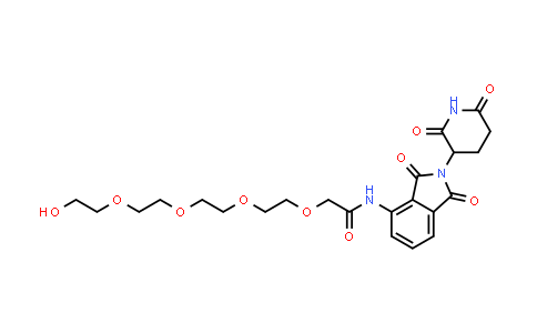 MC854532 | 2561411-26-3 | N-[2-(2,6-dioxo-3-piperidyl)-1,3-dioxo-isoindolin-4-yl]-2-[2-[2-[2-(2-hydroxyethoxy)ethoxy]ethoxy]ethoxy]acetamide
