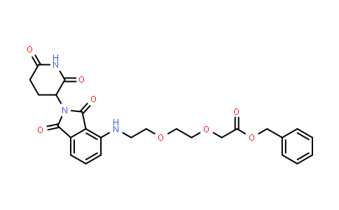 2286368-60-1 | benzyl 2-[2-[2-[[2-(2,6-dioxo-3-piperidyl)-1,3-dioxo-isoindolin-4-yl]amino]ethoxy]ethoxy]acetate