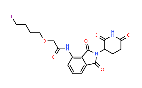 MC854561 | 2162120-91-2 | N-[2-(2,6-dioxo-3-piperidyl)-1,3-dioxo-isoindolin-4-yl]-2-(4-iodobutoxy)acetamide