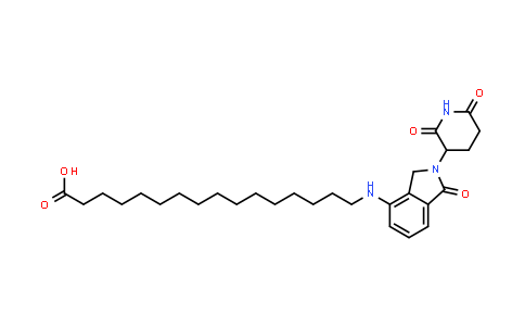 MC854568 | 2428400-74-0 | 16-[[2-(2,6-dioxo-3-piperidyl)-1-oxo-isoindolin-4-yl]amino]hexadecanoic acid