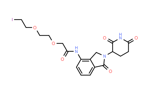 MC854576 | 2454234-90-1 | N-[2-(2,6-dioxo-3-piperidyl)-1-oxo-isoindolin-4-yl]-2-[2-(2-iodoethoxy)ethoxy]acetamide