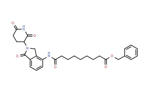 MC854618 | 2758388-25-7 | benzyl 9-[[2-(2,6-dioxo-3-piperidyl)-1-oxo-isoindolin-4-yl]amino]-9-oxo-nonanoate