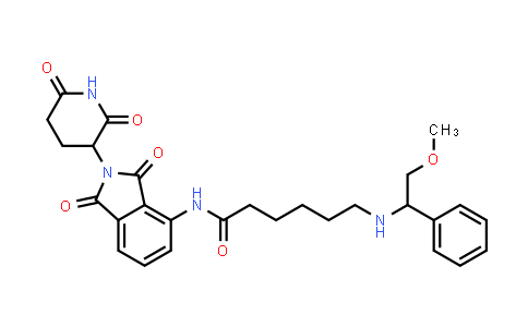 2776091-89-3 | N-[2-(2,6-dioxo-3-piperidyl)-1,3-dioxo-isoindolin-4-yl]-6-[(2-methoxy-1-phenyl-ethyl)amino]hexanamide