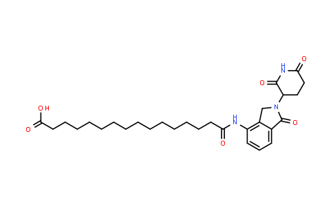 2461667-15-0 | 16-[[2-(2,6-dioxo-3-piperidyl)-1-oxo-isoindolin-4-yl]amino]-16-oxo-hexadecanoic acid