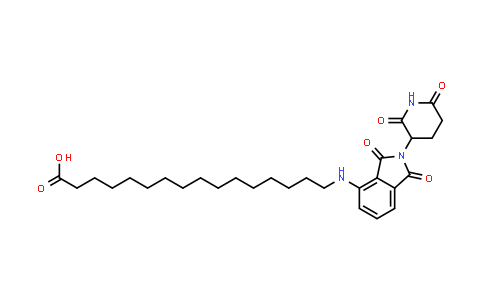 2428400-37-5 | 16-[[2-(2,6-dioxo-3-piperidyl)-1,3-dioxo-isoindolin-4-yl]amino]hexadecanoic acid