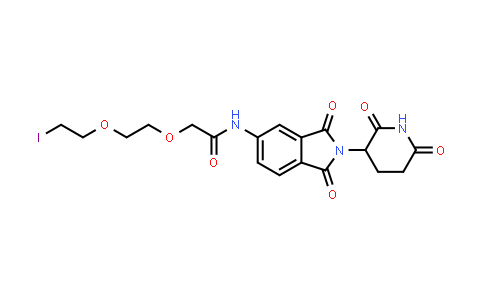 MC854671 | 2243016-85-3 | N-[2-(2,6-dioxo-3-piperidyl)-1,3-dioxo-isoindolin-5-yl]-2-[2-(2-iodoethoxy)ethoxy]acetamide