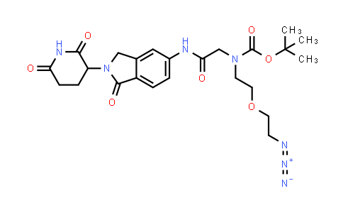 MC854674 | 2727153-92-4 | tert-butyl N-[2-(2-azidoethoxy)ethyl]-N-[2-[[2-(2,6-dioxo-3-piperidyl)-1-oxo-isoindolin-5-yl]amino]-2-oxo-ethyl]carbamate