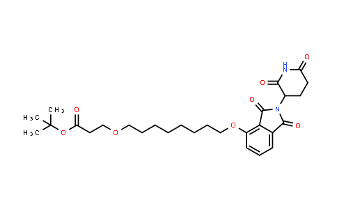 DY854682 | 2636072-74-5 | tert-butyl 3-[8-[2-(2,6-dioxo-3-piperidyl)-1,3-dioxo-isoindolin-4-yl]oxyoctoxy]propanoate