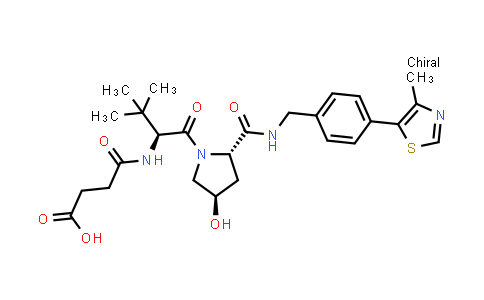 DY854683 | 2172819-72-4 | 4-[[(1S)-1-[(2S,4R)-4-hydroxy-2-[[4-(4-methylthiazol-5-yl)phenyl]methylcarbamoyl]pyrrolidine-1-carbonyl]-2,2-dimethyl-propyl]amino]-4-oxo-butanoic acid