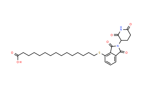 DY854685 | 2378585-69-2 | 15-[2-(2,6-dioxo-3-piperidyl)-1,3-dioxo-isoindolin-4-yl]sulfanylpentadecanoic acid