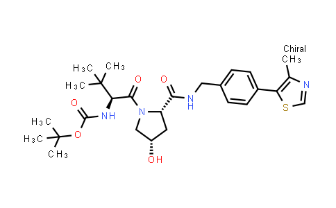DY854686 | 1797406-74-6 | tert-butyl N-[(1S)-1-[(2S,4S)-4-hydroxy-2-[[4-(4-methylthiazol-5-yl)phenyl]methylcarbamoyl]pyrrolidine-1-carbonyl]-2,2-dimethyl-propyl]carbamate