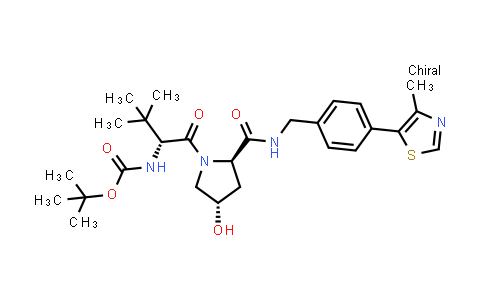 DY854688 | 1799506-31-2 | tert-butyl N-[(1R)-1-[(2R,4S)-4-hydroxy-2-[[4-(4-methylthiazol-5-yl)phenyl]methylcarbamoyl]pyrrolidine-1-carbonyl]-2,2-dimethyl-propyl]carbamate