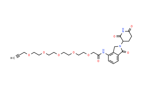 2940939-84-2 | N-[2-(2,6-dioxo-3-piperidyl)-1-oxo-isoindolin-4-yl]-2-[2-[2-[2-(2-prop-2-ynoxyethoxy)ethoxy]ethoxy]ethoxy]acetamide