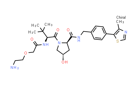 DY854697 | 2766352-68-3 | (2R,4S)-1-[(2S)-2-[[2-(2-aminoethoxy)acetyl]amino]-3,3-dimethyl-butanoyl]-4-hydroxy-N-[[4-(4-methylthiazol-5-yl)phenyl]methyl]pyrrolidine-2-carboxamide