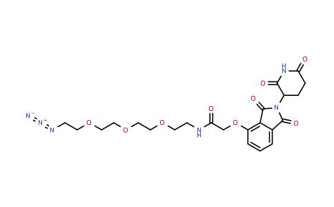 MC854698 | 2402790-58-1 | N-[2-[2-[2-(2-azidoethoxy)ethoxy]ethoxy]ethyl]-2-[2-(2,6-dioxo-3-piperidyl)-1,3-dioxo-isoindolin-4-yl]oxy-acetamide