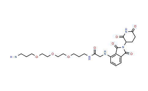 2136248-07-0 | N-[3-[2-[2-(3-aminopropoxy)ethoxy]ethoxy]propyl]-2-[[2-(2,6-dioxo-3-piperidyl)-1,3-dioxo-isoindolin-4-yl]amino]acetamide