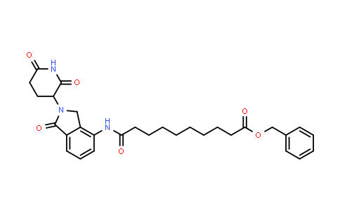 MC854711 | 2758388-26-8 | benzyl 10-[[2-(2,6-dioxo-3-piperidyl)-1-oxo-isoindolin-4-yl]amino]-10-oxo-decanoate