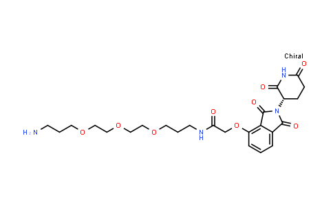 2741078-46-4 | N-[3-[2-[2-(3-aminopropoxy)ethoxy]ethoxy]propyl]-2-[2-[(3S)-2,6-dioxo-3-piperidyl]-1,3-dioxo-isoindolin-4-yl]oxy-acetamide