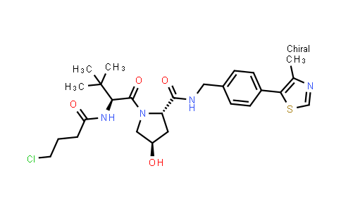 2722612-28-2 | (2S,4R)-1-[(2S)-2-(4-chlorobutanoylamino)-3,3-dimethyl-butanoyl]-4-hydroxy-N-[[4-(4-methylthiazol-5-yl)phenyl]methyl]pyrrolidine-2-carboxamide