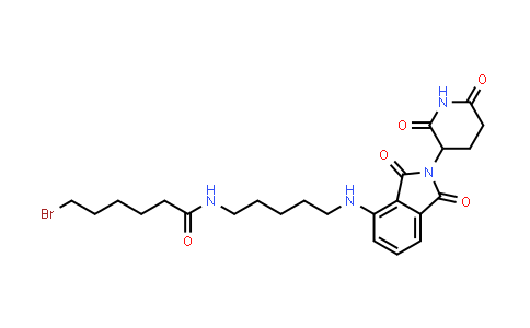 2757595-12-1 | 6-bromo-N-[5-[[2-(2,6-dioxo-3-piperidyl)-1,3-dioxo-isoindolin-4-yl]amino]pentyl]hexanamide