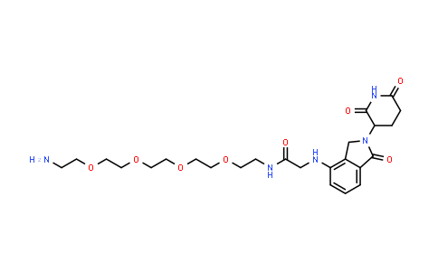 MC854729 | 2653336-36-6 | N-[2-[2-[2-[2-(2-aminoethoxy)ethoxy]ethoxy]ethoxy]ethyl]-2-[[2-(2,6-dioxo-3-piperidyl)-1-oxo-isoindolin-4-yl]amino]acetamide
