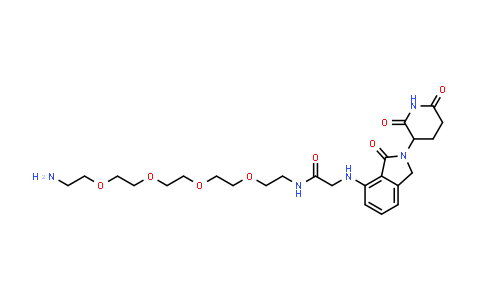 DY854731 | 2653336-37-7 | N-[2-[2-[2-[2-(2-aminoethoxy)ethoxy]ethoxy]ethoxy]ethyl]-2-[[2-(2,6-dioxo-3-piperidyl)-3-oxo-isoindolin-4-yl]amino]acetamide