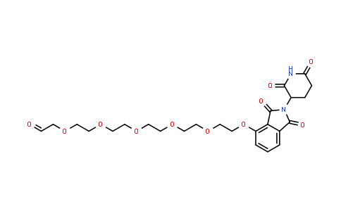 DY854733 | 2702938-77-8 | 2-[2-[2-[2-[2-[2-[2-(2,6-dioxo-3-piperidyl)-1,3-dioxo-isoindolin-4-yl]oxyethoxy]ethoxy]ethoxy]ethoxy]ethoxy]acetaldehyde