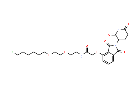 2408831-02-5 | N-[2-[2-(6-chlorohexoxy)ethoxy]ethyl]-2-[2-(2,6-dioxo-3-piperidyl)-1,3-dioxo-isoindolin-4-yl]oxy-acetamide