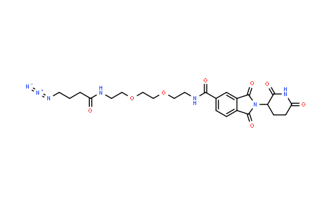 MC854771 | 2550397-86-7 | N-[2-[2-[2-(4-azidobutanoylamino)ethoxy]ethoxy]ethyl]-2-(2,6-dioxo-3-piperidyl)-1,3-dioxo-isoindoline-5-carboxamide