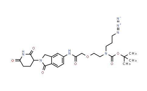 DY854774 | 2727153-87-7 | tert-butyl N-(3-azidopropyl)-N-[2-[2-[[2-(2,6-dioxo-3-piperidyl)-1-oxo-isoindolin-5-yl]amino]-2-oxo-ethoxy]ethyl]carbamate