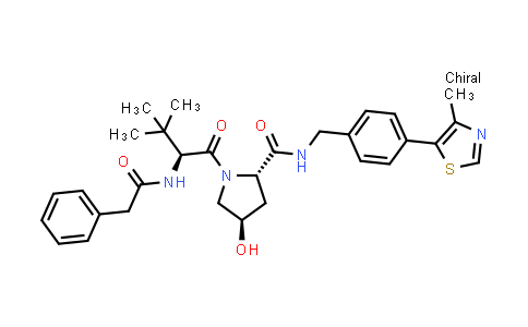 MC854807 | 2010985-19-8 | (2S,4R)-1-[(2S)-3,3-dimethyl-2-[(2-phenylacetyl)amino]butanoyl]-4-hydroxy-N-[[4-(4-methylthiazol-5-yl)phenyl]methyl]pyrrolidine-2-carboxamide