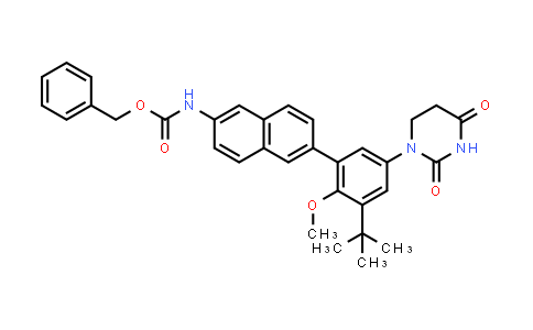 1132940-84-1 | benzyl N-[6-[3-tert-butyl-5-(2,4-dioxohexahydropyrimidin-1-yl)-2-methoxy-phenyl]-2-naphthyl]carbamate