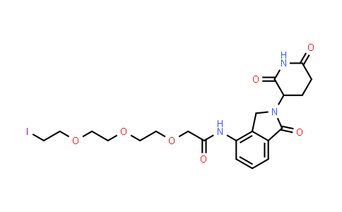 2454234-23-0 | N-[2-(2,6-dioxo-3-piperidyl)-1-oxo-isoindolin-4-yl]-2-[2-[2-(2-iodoethoxy)ethoxy]ethoxy]acetamide