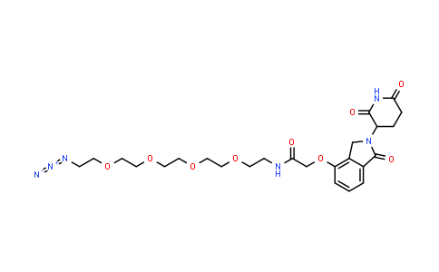 2651997-00-9 | N-[2-[2-[2-[2-(2-azidoethoxy)ethoxy]ethoxy]ethoxy]ethyl]-2-[2-(2,6-dioxo-3-piperidyl)-1-oxo-isoindolin-4-yl]oxy-acetamide