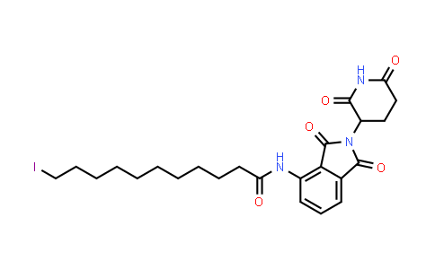 MC854892 | 2703834-56-2 | N-[2-(2,6-dioxo-3-piperidyl)-1,3-dioxo-isoindolin-4-yl]-11-iodo-undecanamide