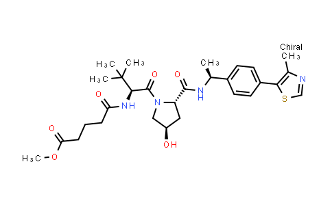 2380273-37-8 | methyl 5-[[(1S)-1-[(2S,4R)-4-hydroxy-2-[[(1S)-1-[4-(4-methylthiazol-5-yl)phenyl]ethyl]carbamoyl]pyrrolidine-1-carbonyl]-2,2-dimethyl-propyl]amino]-5-oxo-pentanoate