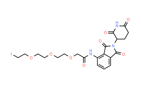 MC854926 | 2162120-89-8 | N-[2-(2,6-dioxo-3-piperidyl)-1,3-dioxo-isoindolin-4-yl]-2-[2-[2-(2-iodoethoxy)ethoxy]ethoxy]acetamide