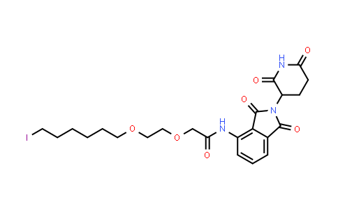 1835705-72-0 | N-[2-(2,6-dioxo-3-piperidyl)-1,3-dioxo-isoindolin-4-yl]-2-[2-(6-iodohexoxy)ethoxy]acetamide