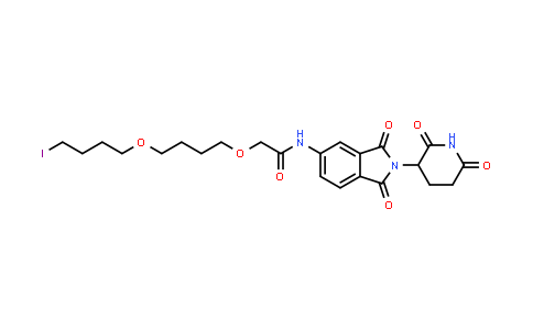 2231744-11-7 | N-[2-(2,6-dioxo-3-piperidyl)-1,3-dioxo-isoindolin-5-yl]-2-[4-(4-iodobutoxy)butoxy]acetamide