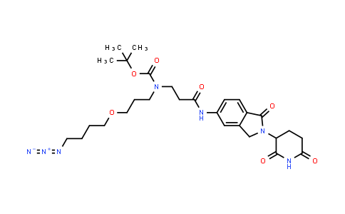 MC854973 | 2727153-18-4 | tert-butyl N-[3-(4-azidobutoxy)propyl]-N-[3-[[2-(2,6-dioxo-3-piperidyl)-1-oxo-isoindolin-5-yl]amino]-3-oxo-propyl]carbamate