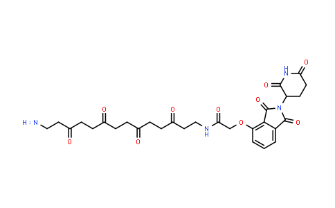 2064175-26-2 | N-(14-amino-3,6,9,12-tetraoxo-tetradecyl)-2-[2-(2,6-dioxo-3-piperidyl)-1,3-dioxo-isoindolin-4-yl]oxy-acetamide