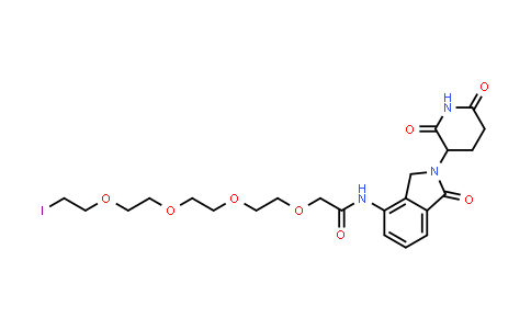 MC855071 | 2454234-99-0 | N-[2-(2,6-dioxo-3-piperidyl)-1-oxo-isoindolin-4-yl]-2-[2-[2-[2-(2-iodoethoxy)ethoxy]ethoxy]ethoxy]acetamide