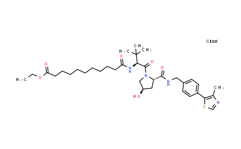 2380273-58-3 | ethyl 11-[[(1S)-1-[(2S,4R)-4-hydroxy-2-[[4-(4-methylthiazol-5-yl)phenyl]methylcarbamoyl]pyrrolidine-1-carbonyl]-2,2-dimethyl-propyl]amino]-11-oxo-undecanoate