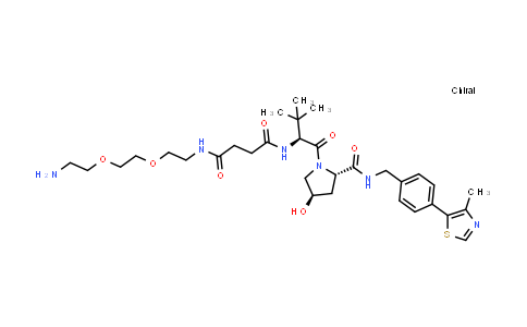 2143097-20-3 | N-[2-[2-(2-aminoethoxy)ethoxy]ethyl]-N'-[(1S)-1-[(2S,4R)-4-hydroxy-2-[[4-(4-methylthiazol-5-yl)phenyl]methylcarbamoyl]pyrrolidine-1-carbonyl]-2,2-dimethyl-propyl]butanediamide