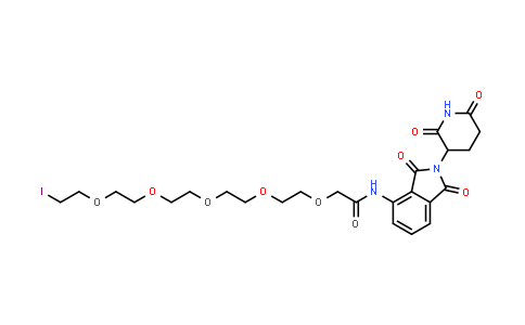 2412896-19-4 | N-[2-(2,6-dioxo-3-piperidyl)-1,3-dioxo-isoindolin-4-yl]-2-[2-[2-[2-[2-(2-iodoethoxy)ethoxy]ethoxy]ethoxy]ethoxy]acetamide