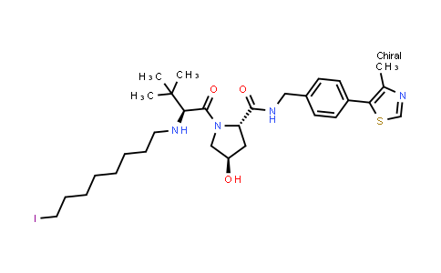 MC855323 | 2641288-75-5 | (2S,4R)-4-hydroxy-1-[(2S)-2-(8-iodooctylamino)-3,3-dimethyl-butanoyl]-N-[[4-(4-methylthiazol-5-yl)phenyl]methyl]pyrrolidine-2-carboxamide